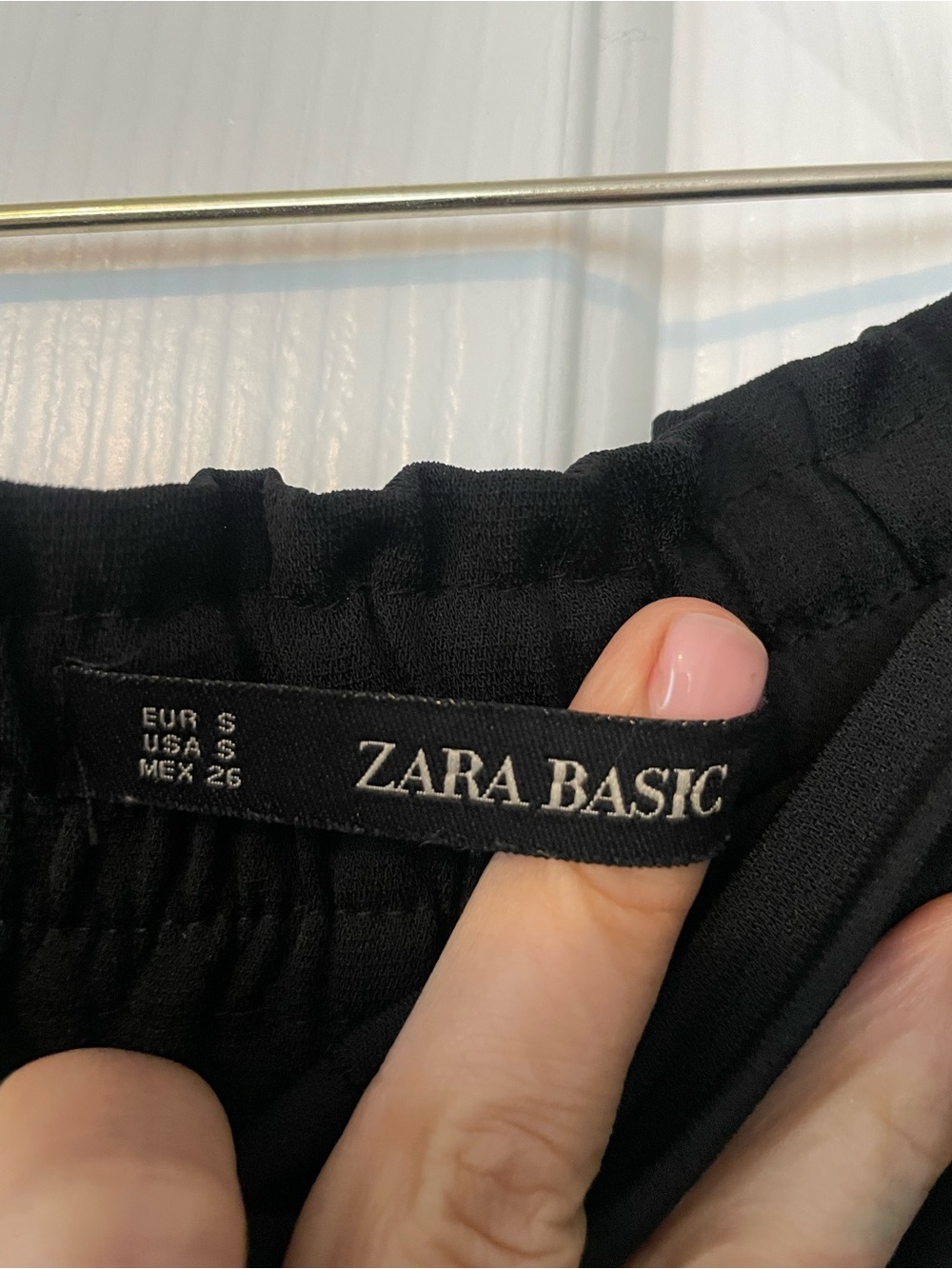 Zara Terez Black Cropped Tie-Waist Pants